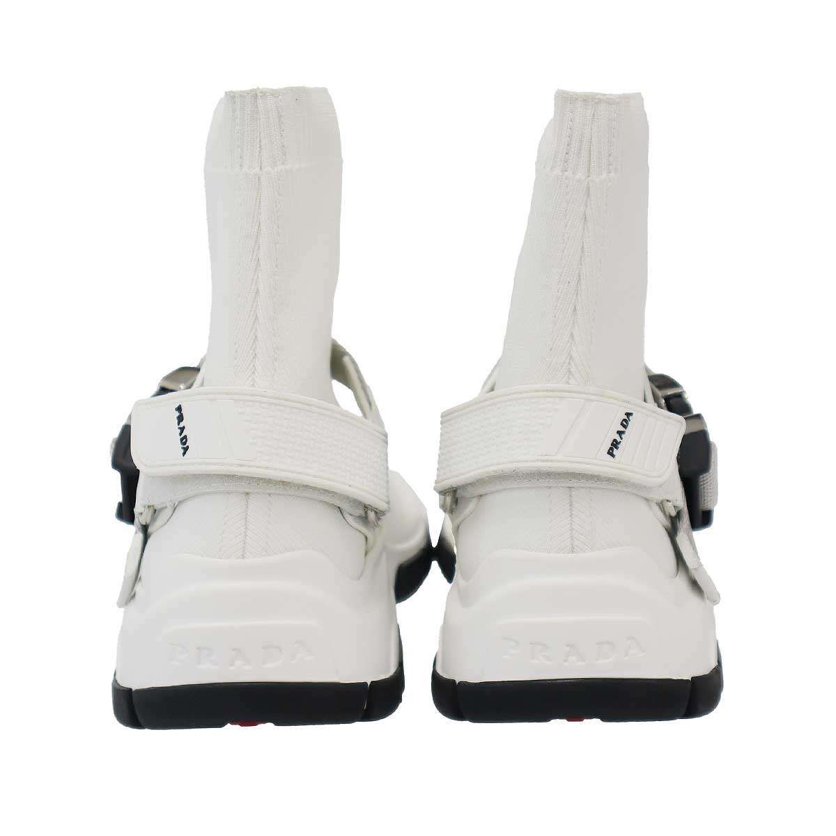 PRADA プラダ ソックスベルテッドスニーカー 1T942I ホワイト 36 1/2