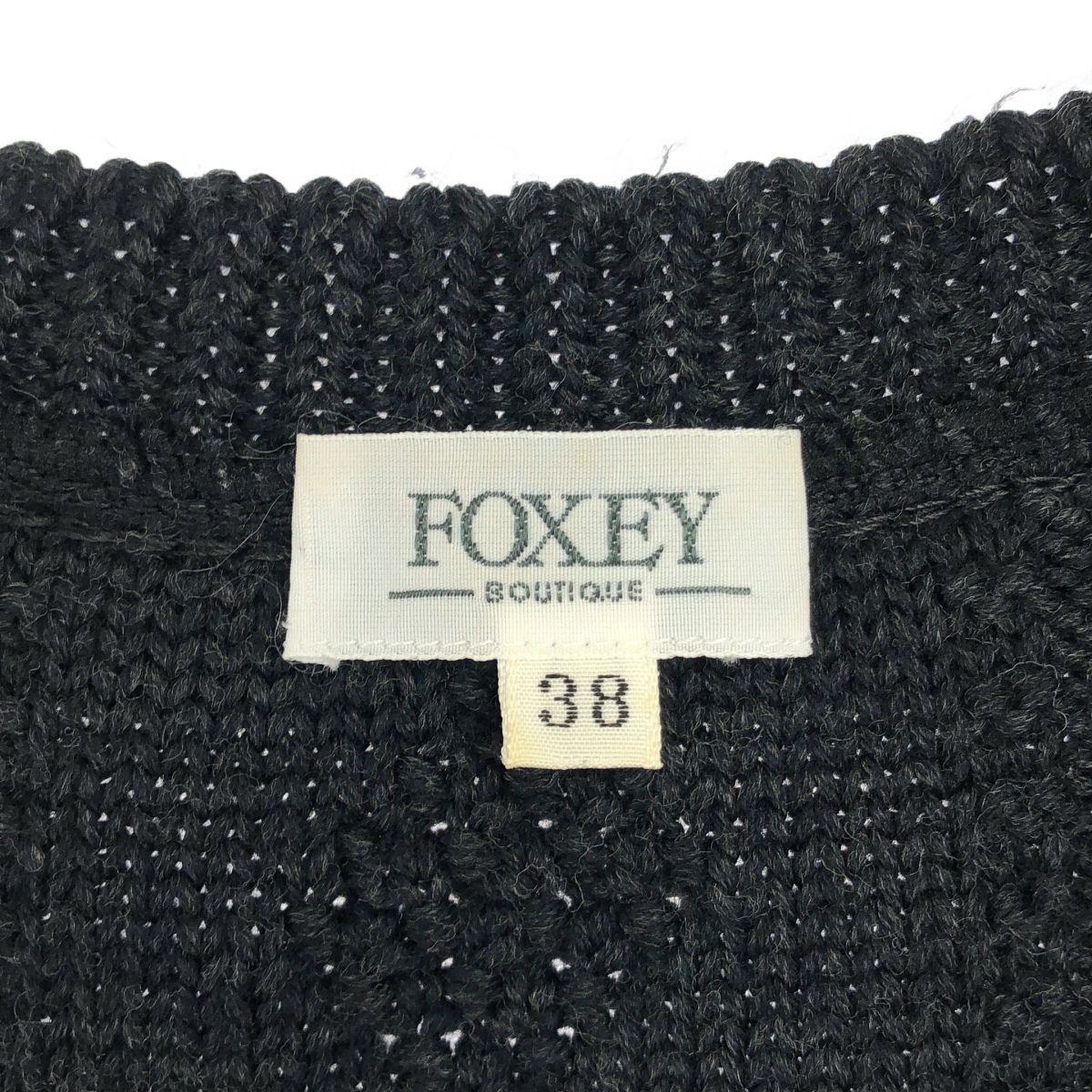 FOXEY フォクシー ケーブルニットボレロカーディガン 22917-ANMAI12