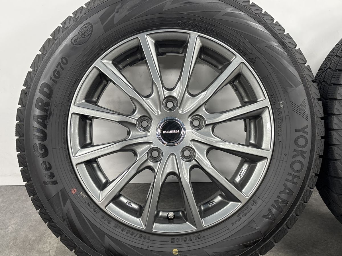 2025年製 バリ溝 美品】バルミナ 15in 6J +50 PCD114.3 ヨコハマ 