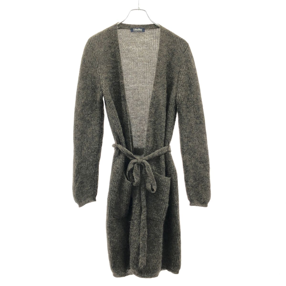 【美品】マックスマーラ ロングカーディガン ガウンコート マニュエラ モヘア S Max Mara エス マックスマーラ モヘアガウンニットカーディガン