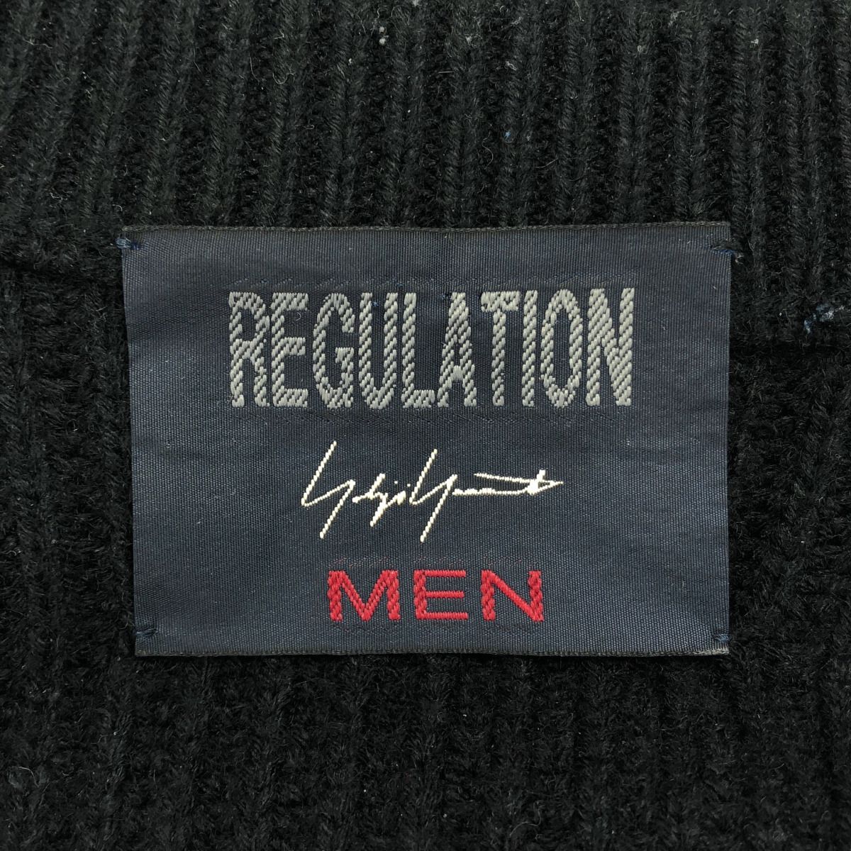 【値下】REGULATION Yohji Yamamoto グレー 丸首ニット‼︎ レディース REGULATION Yohji Yamamoto グレー 丸首ニット‼︎