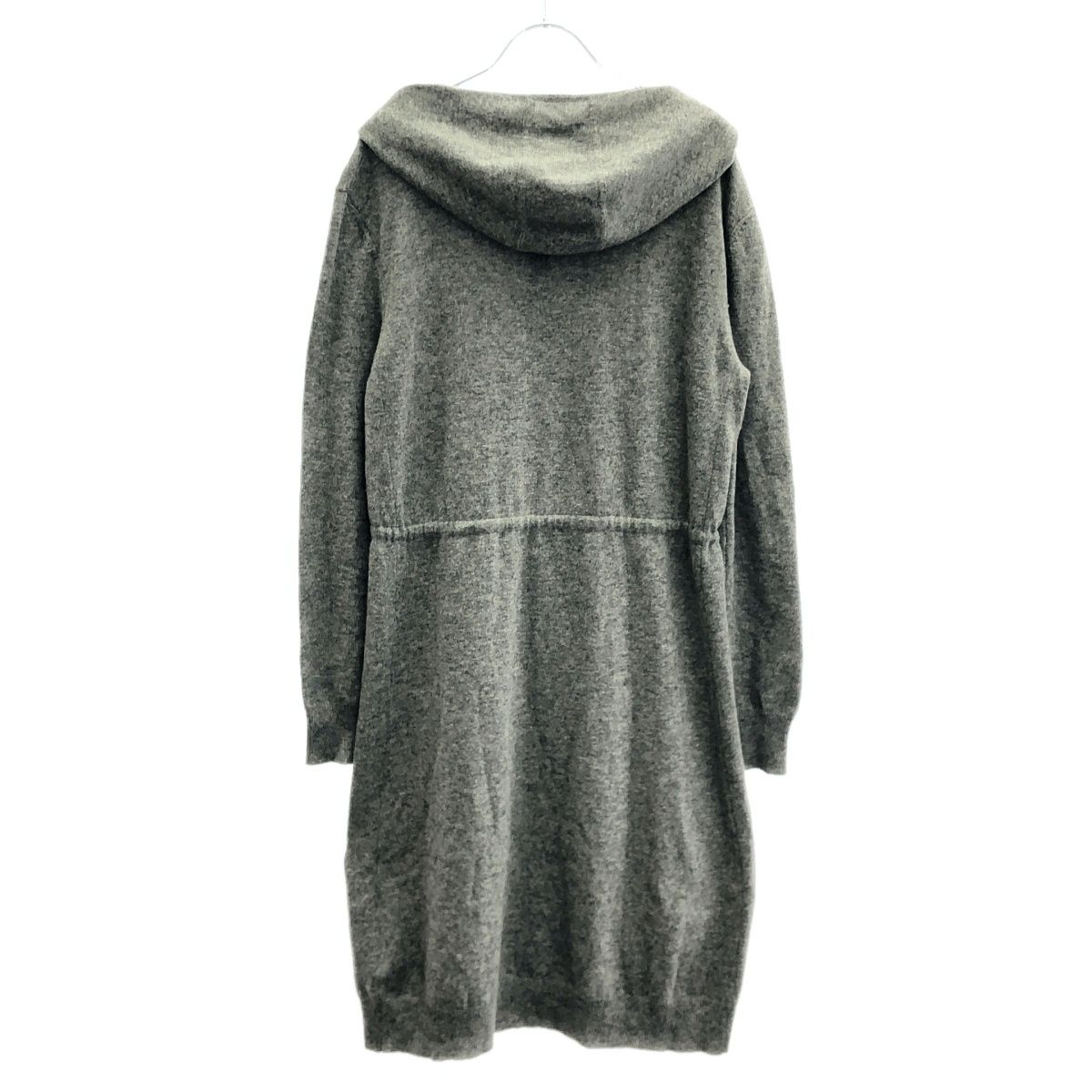 S Max Mara エス マックスマーラ フーデッドニットワンピース グレー M 