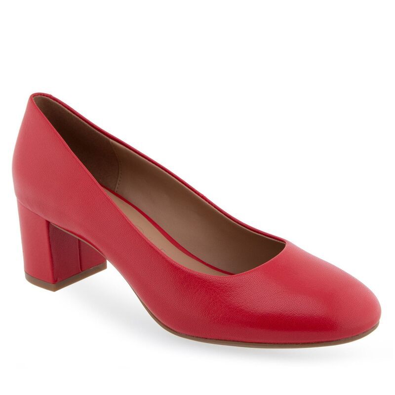エアロソールズ レディース シューズ パンプス Aerosoles Ebel Womens Dress Pumps Racing Red Leather レッド