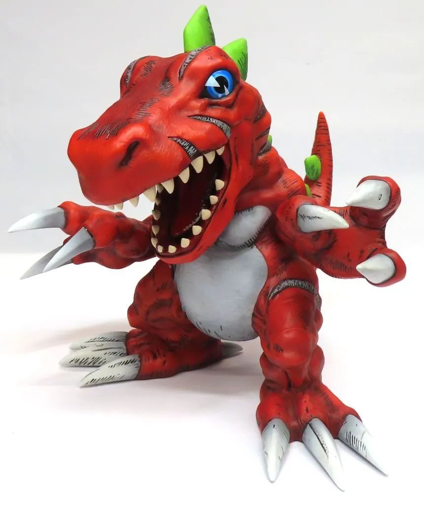 【中古】フィギュア ティラノモン 「デジタルモンスター」 リアルデータコレクション 塗装済み完成品