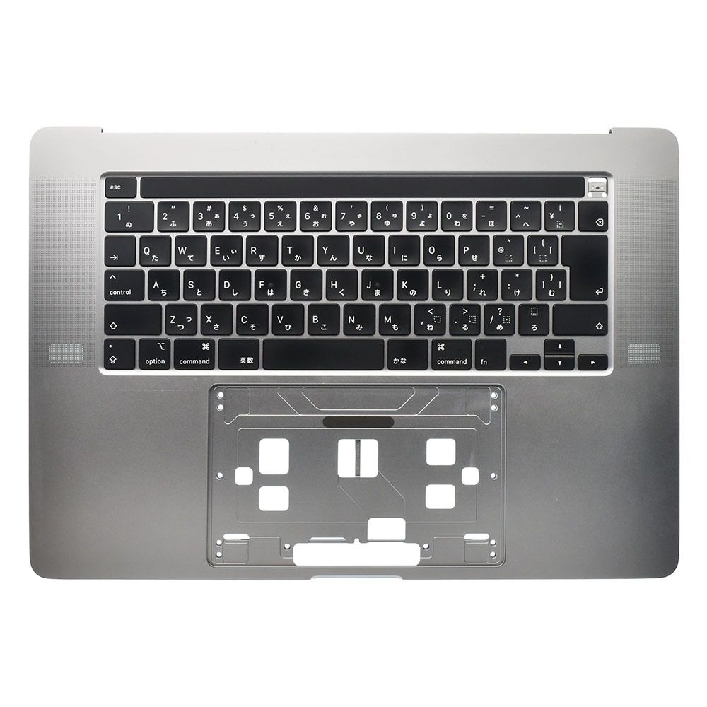 MacBook Pro 2019年 16inch A2141 トップケース 日本語 キーボード パームレスト スペースグレイ 交換用 中古パーツ