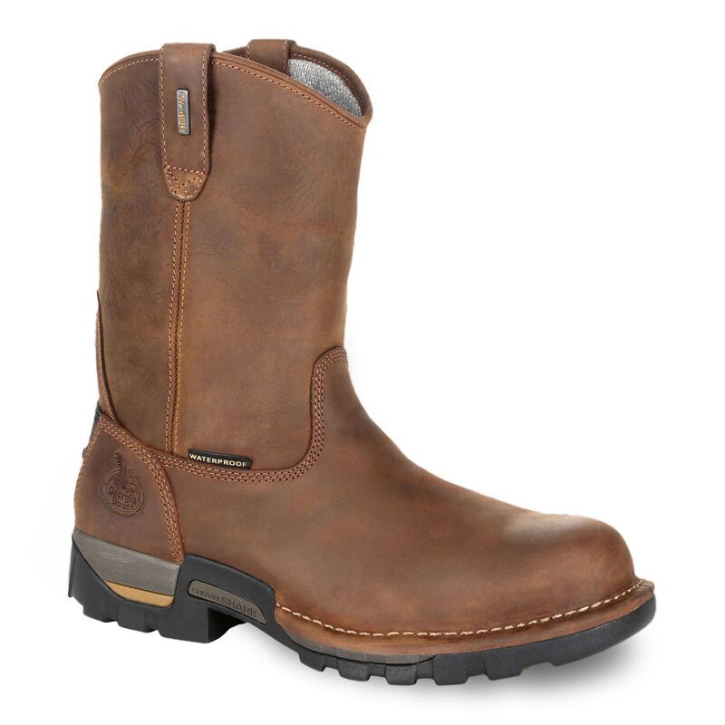 ジョージアブーツ メンズ シューズ ブーツ・レインブーツ Georgia Boots Eagle One Mens Waterproof Work Boots Brown ブラウン