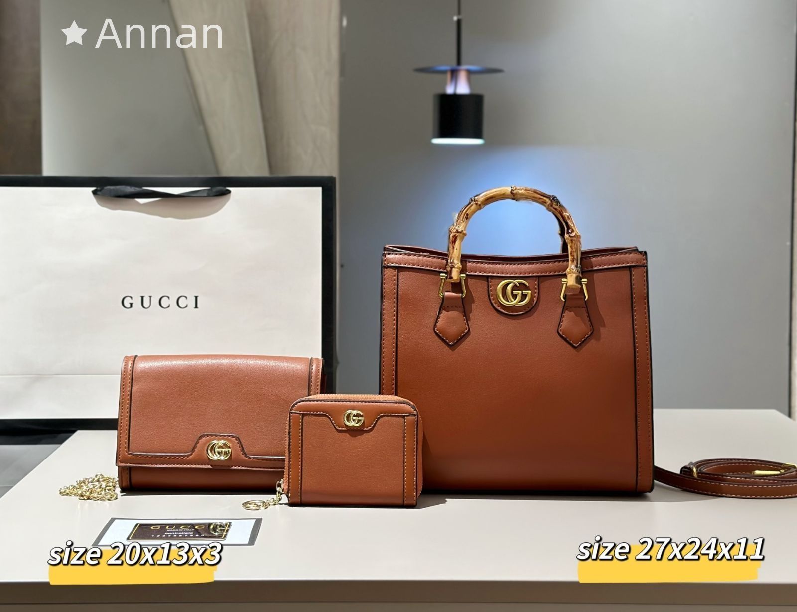 超美品 GUCCI グッチ GG ショルダーバッグ ハンドバッグ 財布 3点セットバッグ