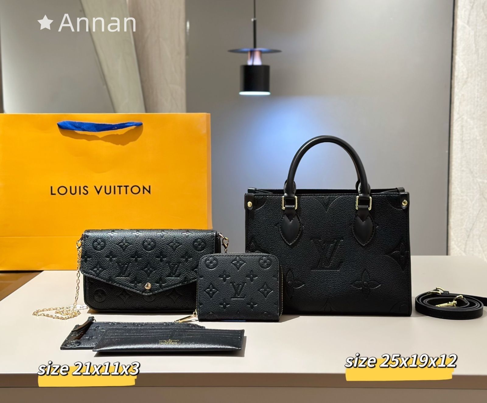 LOUIS VUITTON ルイヴィトン ショルダーバッグ ハンドバッグ 財布 3点セットオンザゴー PM