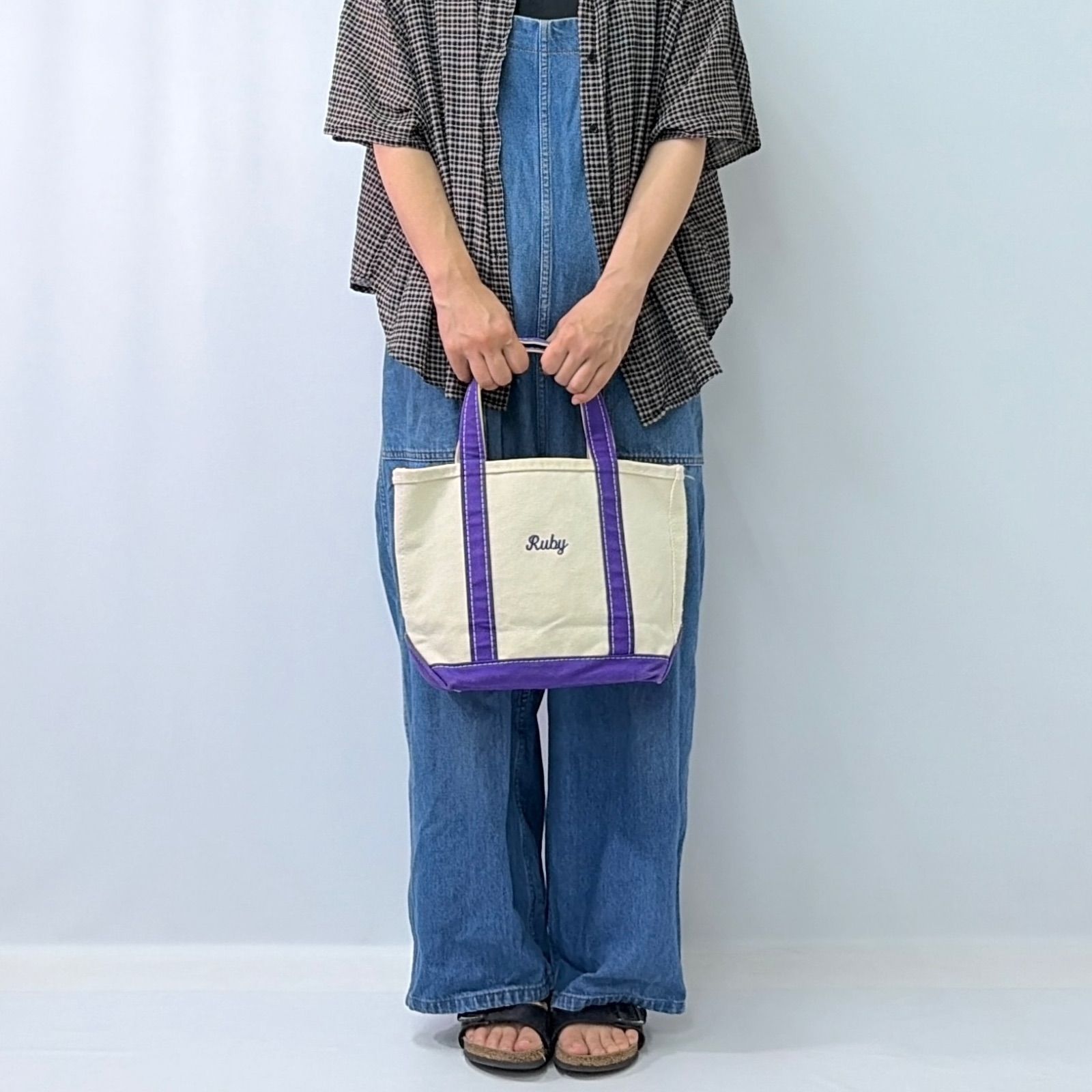 00s LL BEAN エルエルビーン ボートアンドトート バッグ スモール S 紫