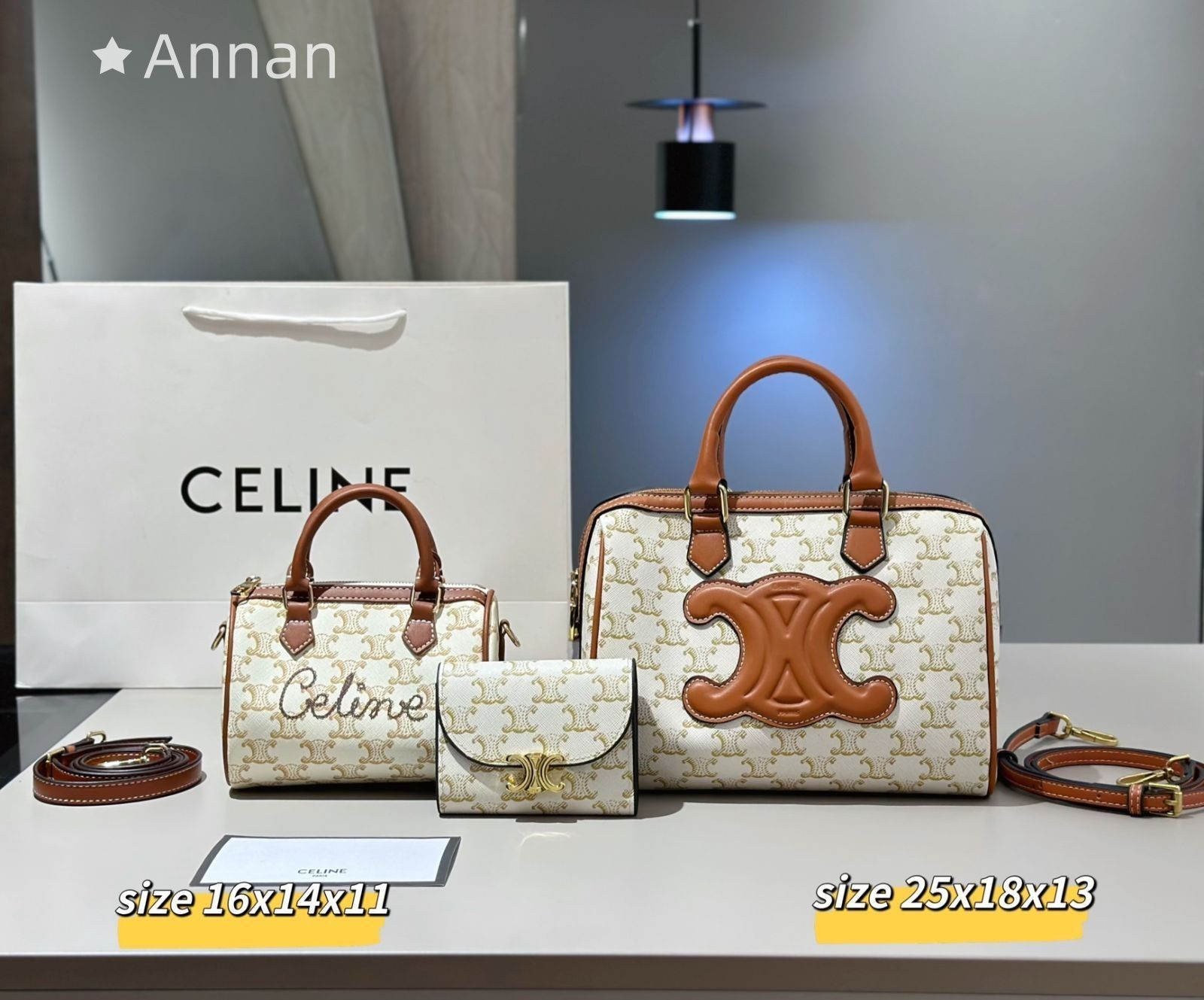 お洒落 CELINE セリーヌ トートバッグショルダーバッグ 財布 3点セット