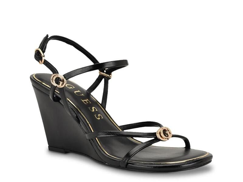 ゲス レディース シューズ サンダル GuessDevve Wedge Sandal Black ブラック 18,060円