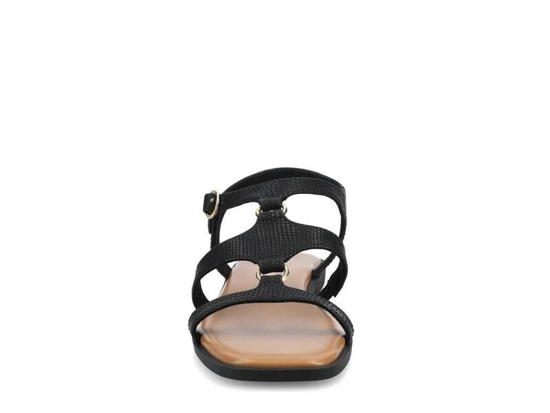 ジャーニー レディース シューズ サンダル JourneeBriley Sandal Black Snake Print ブラック