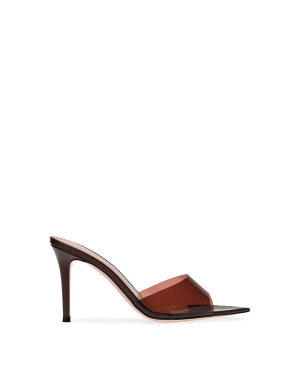 ジャンヴィト ロッシ レディース シューズ サンダル ヒール Gianvito Rossi Womens Elle 85 Pointed Toe High Heel Sandals Brown ブラウ