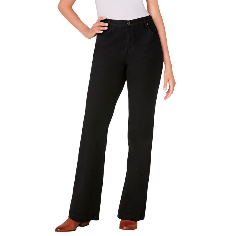 ウーマン ウィズイン レディース ボトムス デニムパンツ ブーツカット プラスサイズ プチ ブーツ ジーンズ Woman Within Plusize Petite Stretch Denim Fiv