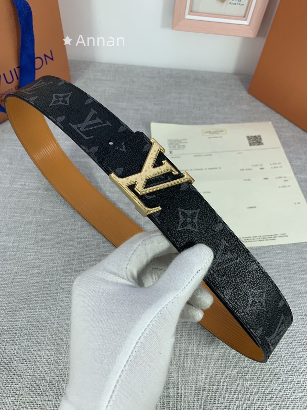 洒落 LV LOUIS VUITTON ルイヴィトン ベルト メンズ 本革