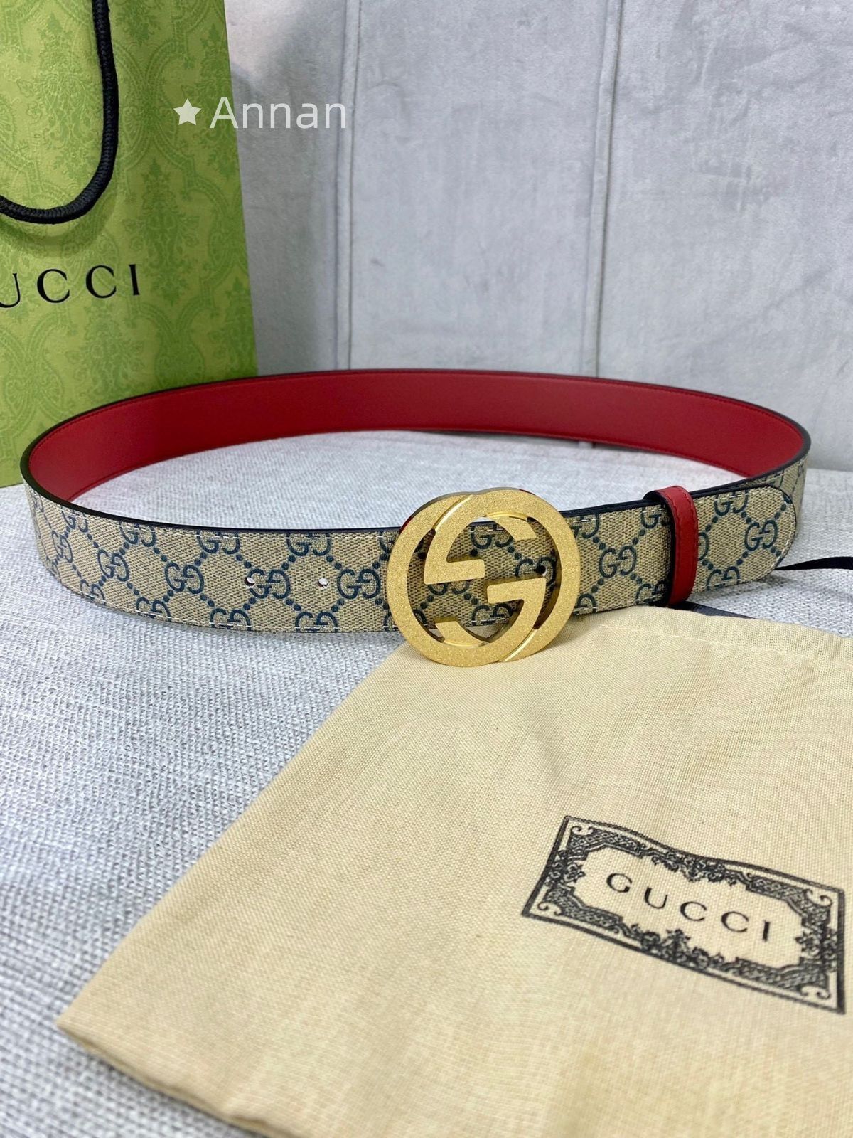 送料込☆送料込☆ GUCCI グッチ GG ベルト メンズ 本革
