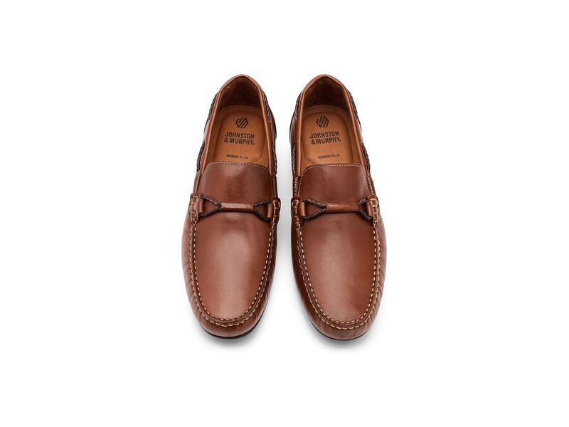 ジョンストンアンドマーフィー メンズ シューズ スリッポン・ローファー レザー Johnston Murphy Beck Leather Bit Loafer Tan Full Grain タン