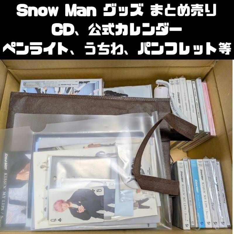 Snow Man グッズ まとめ売り ペンライト・パンフレット、うちわ・公式