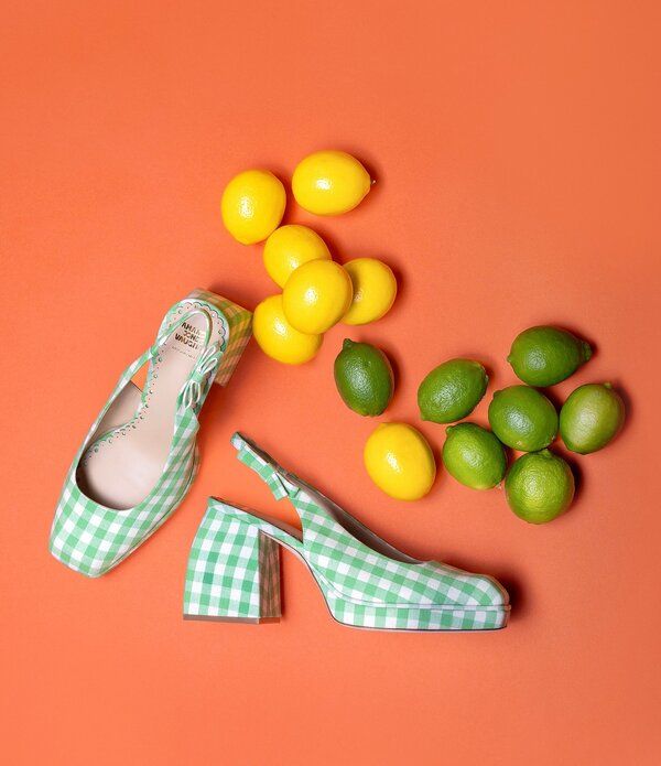 アントニオ メラーニ レディース シューズ ヒール ギンガムチェック プラットフォーム ギンガム Antonio Melani x Amanda Jones Vaughan Penny Gingham