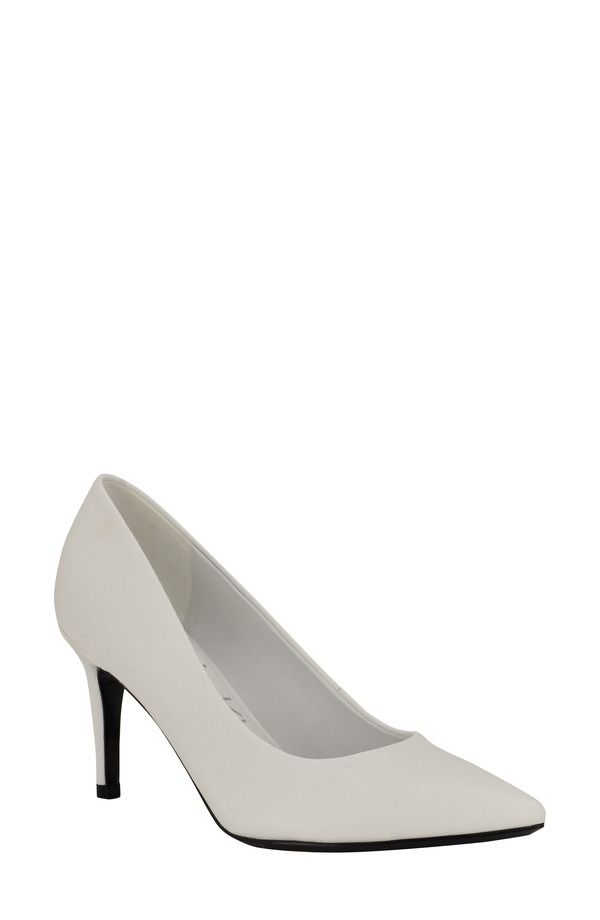 カルバンクライン レディース シューズ ヒール Calvin Klein Gayle Pump White 142 ホワイト