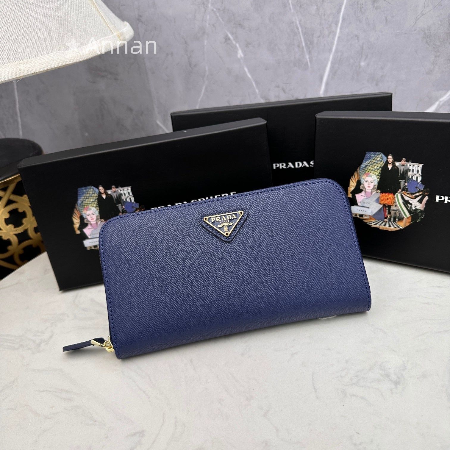 洒落 PRADA プラダ 長財布 さいふ ウォレット 長財布 小銭入れ 美品
