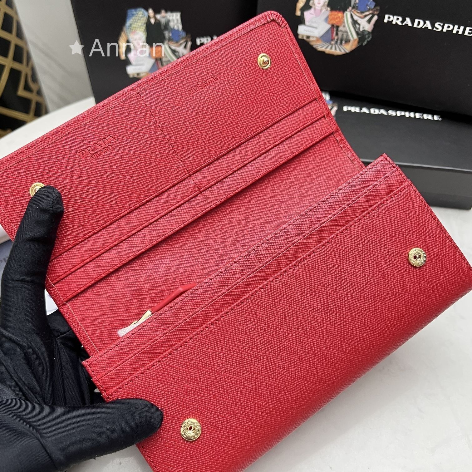 大幅値下げ PRADA プラダ 長財布 さいふ ウォレット 長財布 小銭入れ 