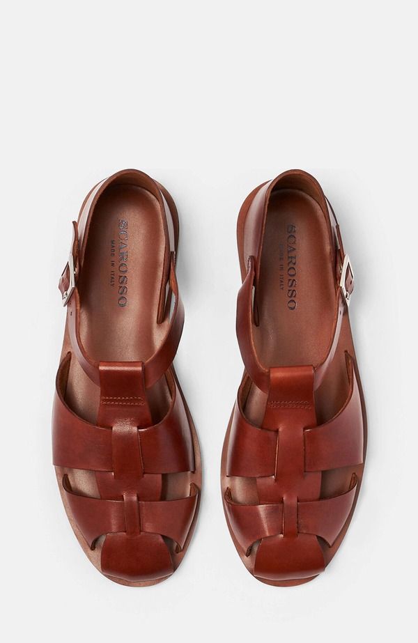 スカロッソ メンズ シューズ サンダル SCAROSSO Apollo Sandals Cognac Calf