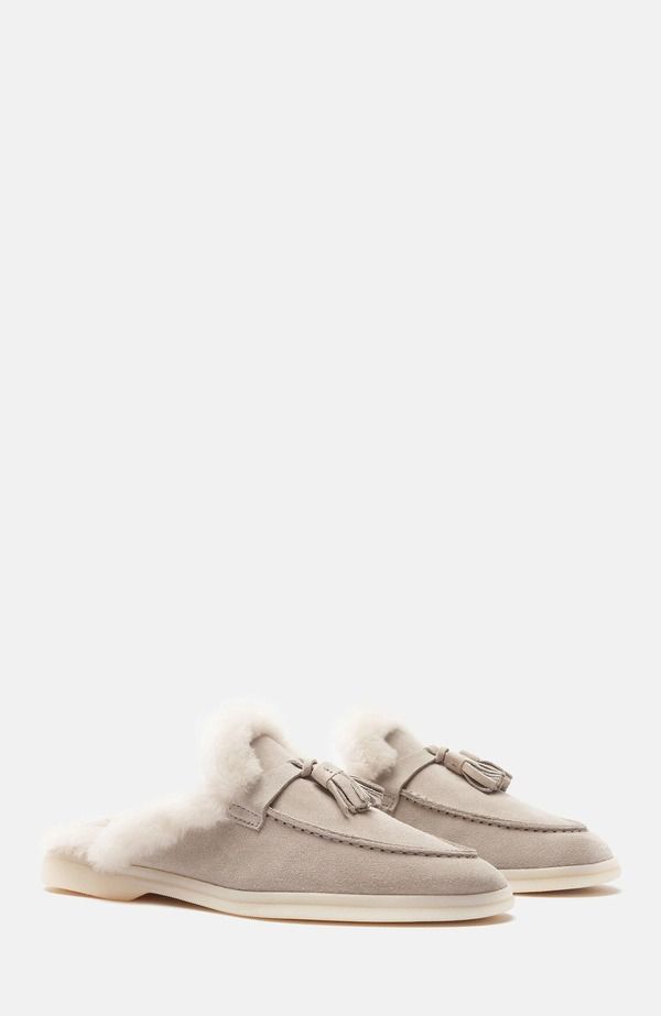 スカロッソ レディース シューズ パンプス SCAROSSO Lucrezia Mulesand Suede Fur サンド