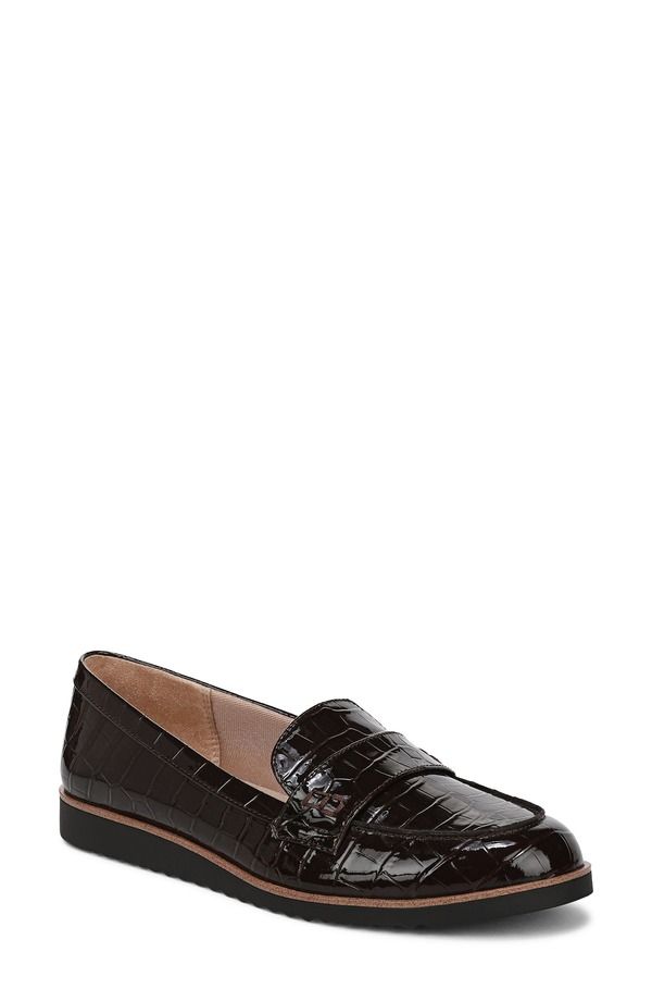 ライフストライド レディース シューズ スリッポン・ローファー LifeStride Zee Croc Embossed Loafer Dark Chocolate チョコレート