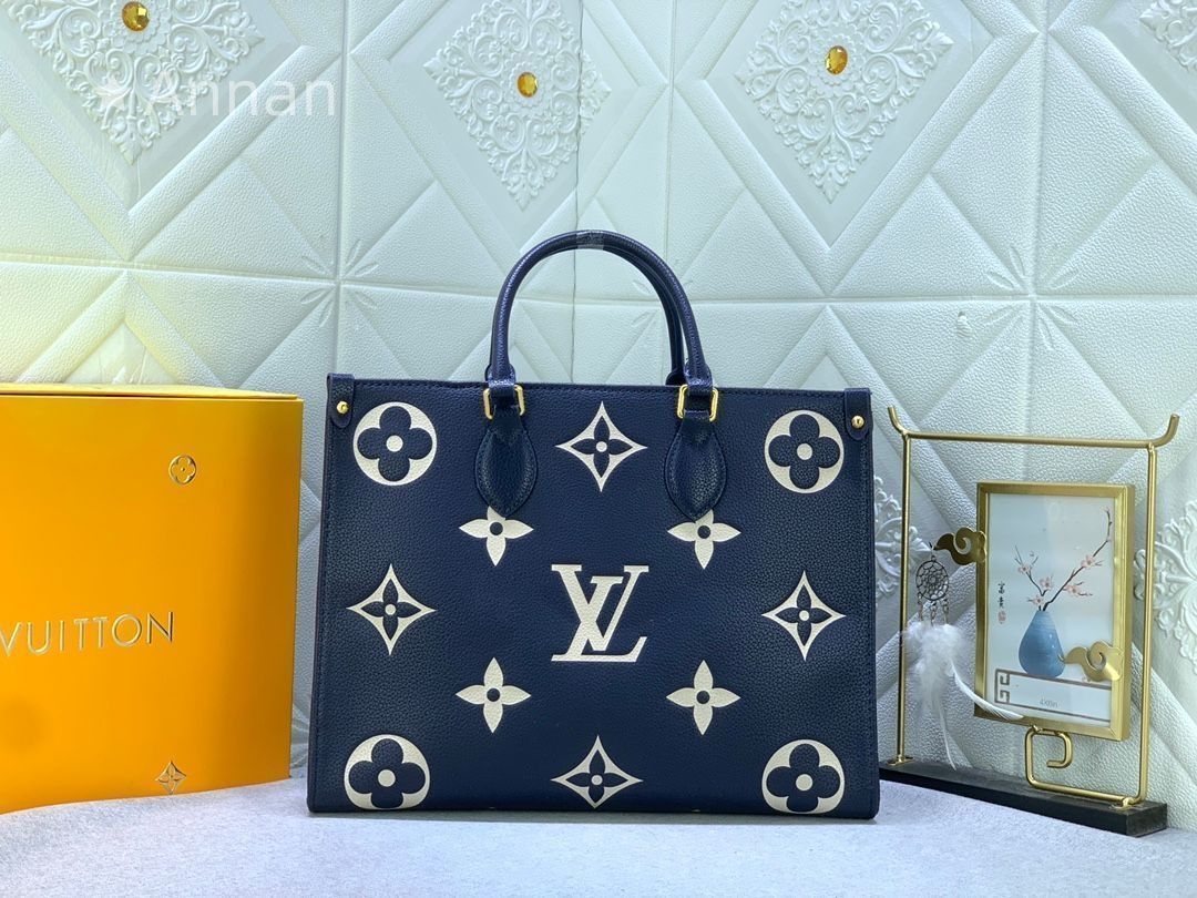 美品LOUIS VUITTON ルイヴィトン トートバッグ モノグラムアンプラント オンザゴーMM