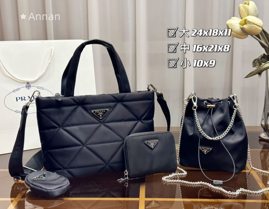 素敵 プラダ　PRADA トートバッグ ショルダーバッグ 財布 3点セット