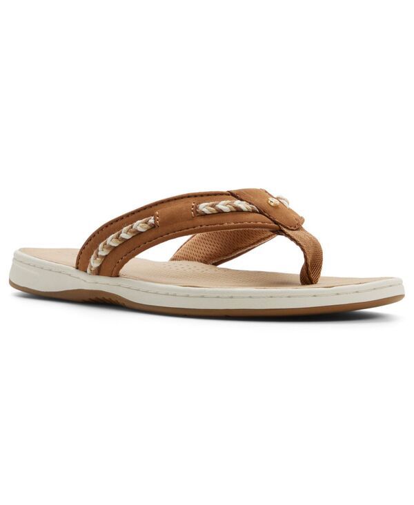 【送料無料】 スペリー レディース サンダル シューズ Womens Seafish Flip Flop Sandals Nubuck Tan