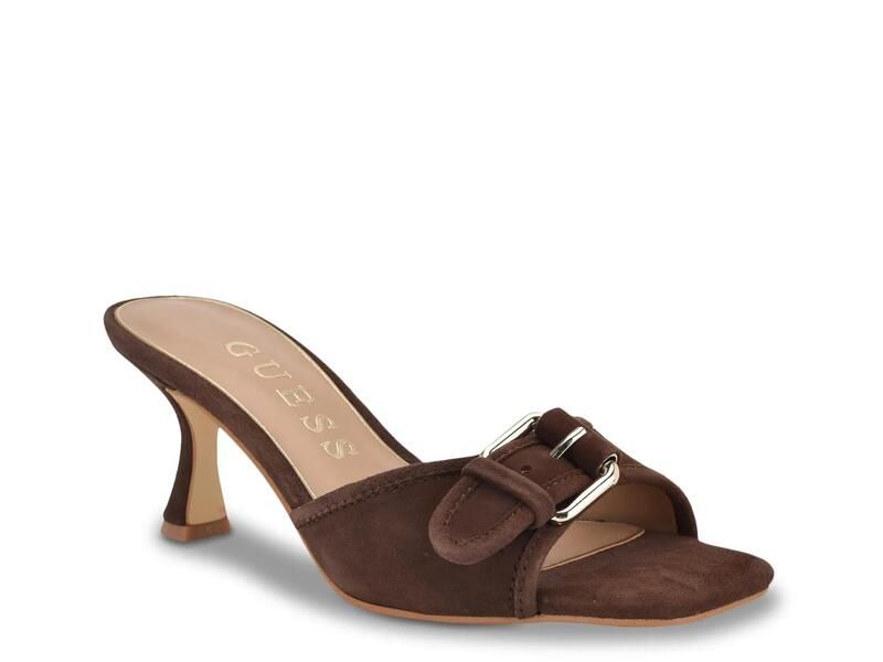 ゲス レディース シューズ サンダル GuessDista Sandal Dark Brown Suede ブラウン