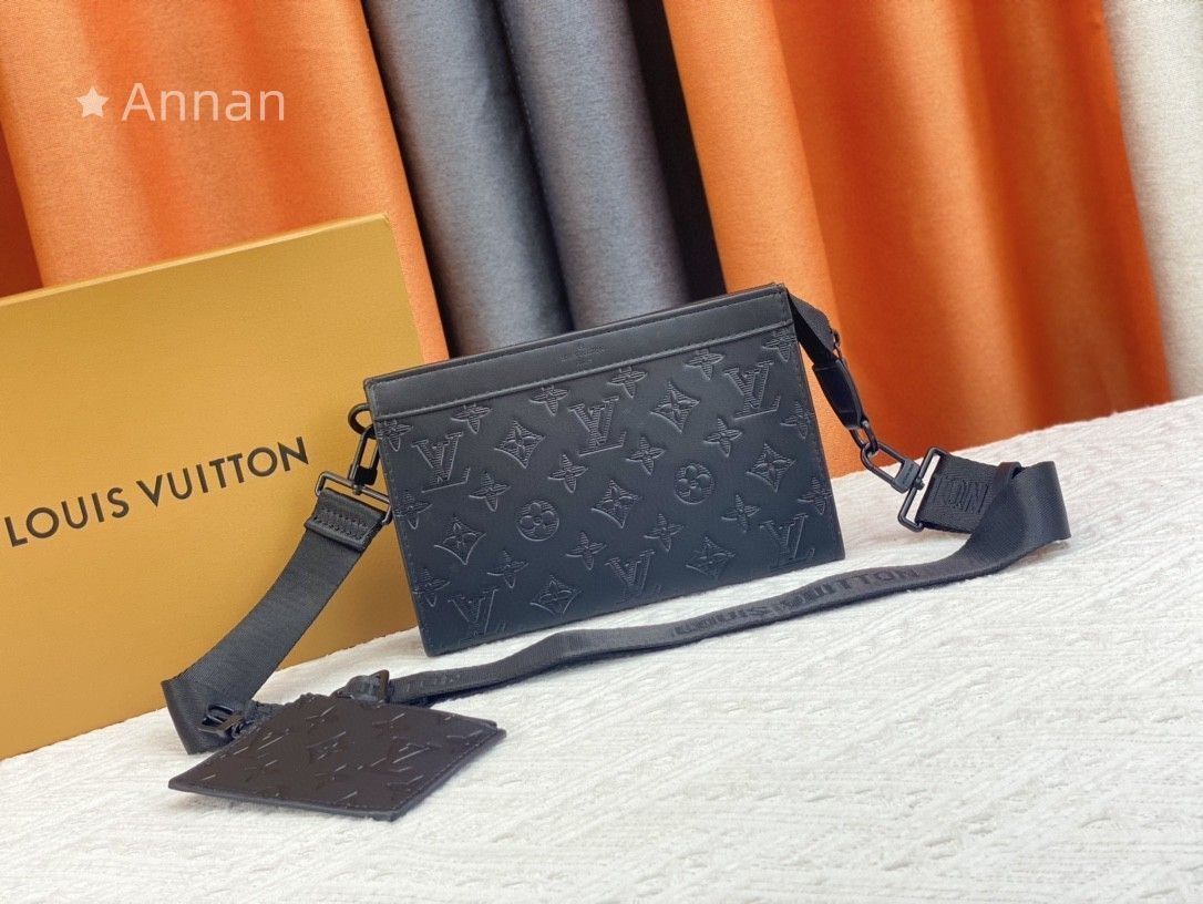ルイヴィトン LOUIS VUITTON メンズ ショルダーバッグ モノグラム アンプラント ガストン ウエアラブル ショルダーバッグ ブラック