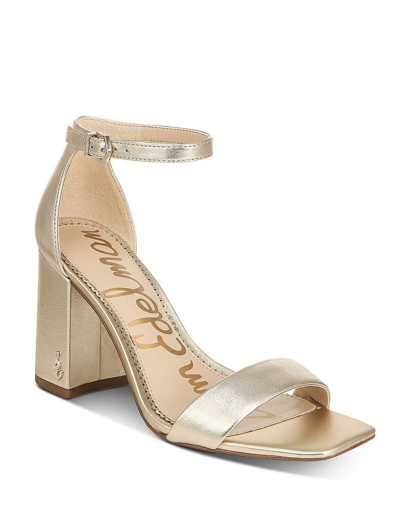 サムエデルマン レディース シューズ サンダル ヒール Sam Edelman Womens Daniella Strappy HighHeel Sandals Gold Metallic Leath