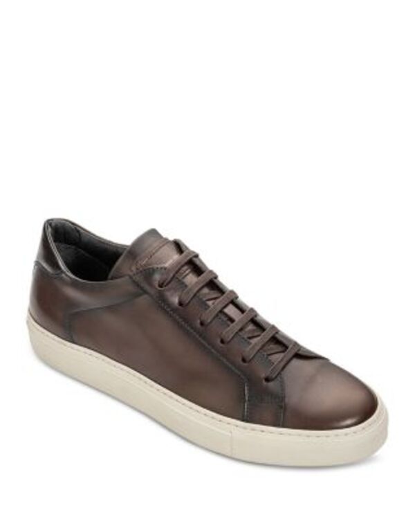 トゥーブート メンズ シューズ スニーカー レザー To Boot New York Mens Pescara Leather Sneakers Dark Brown Calf ブラウン