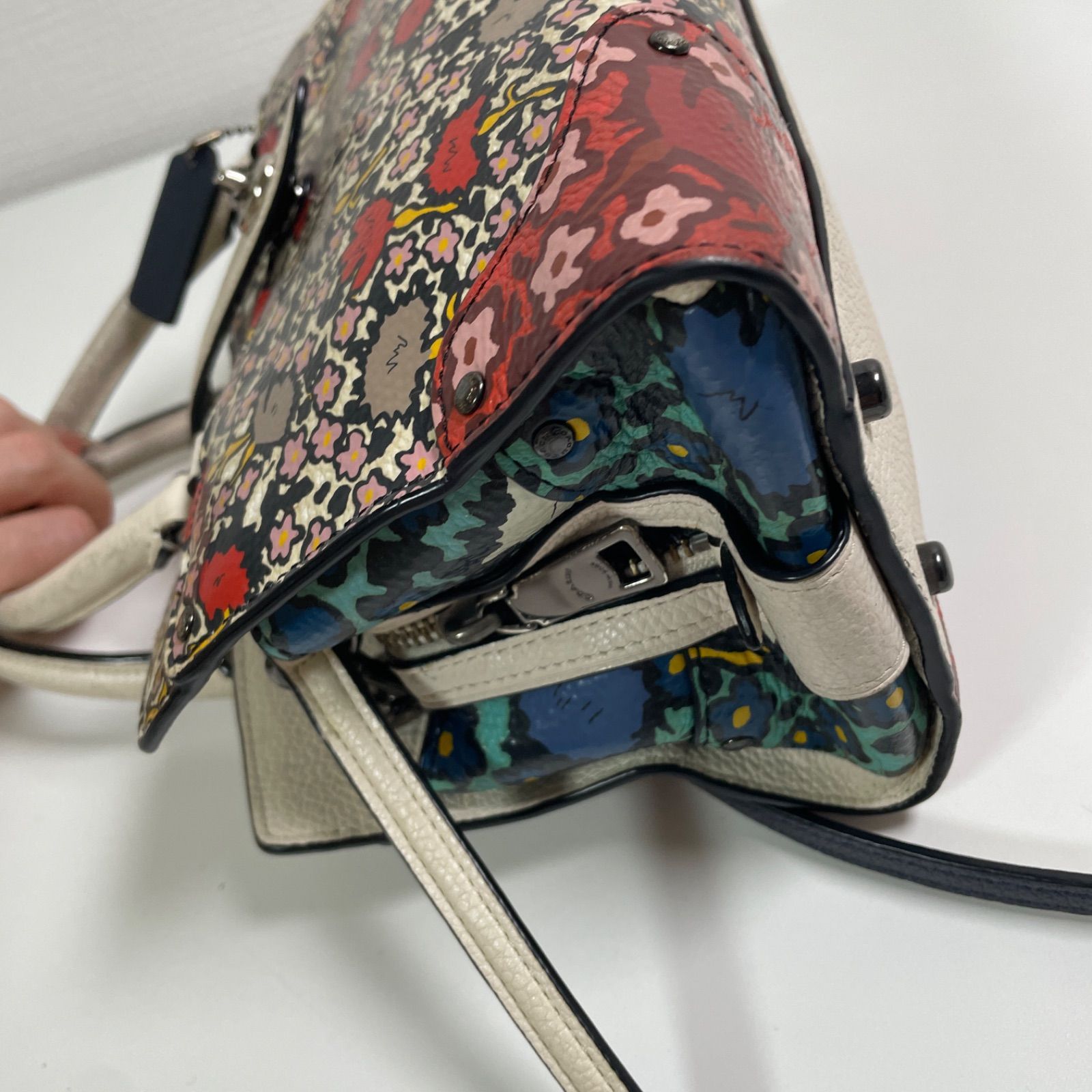 逸品】COACH コーチ 2way ショルダーバッグ マーサー サッチェル