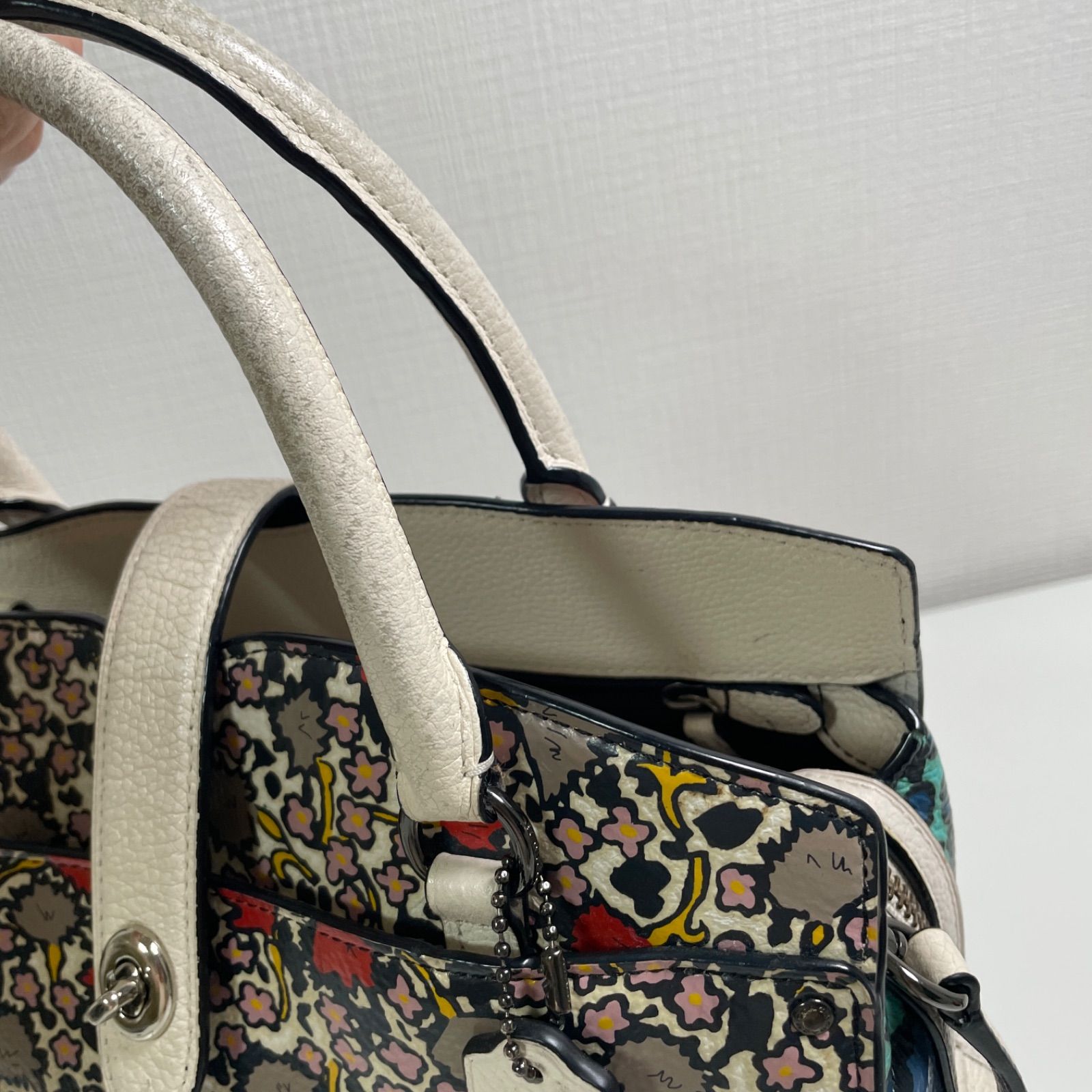 逸品】COACH コーチ 2way ショルダーバッグ マーサー サッチェル