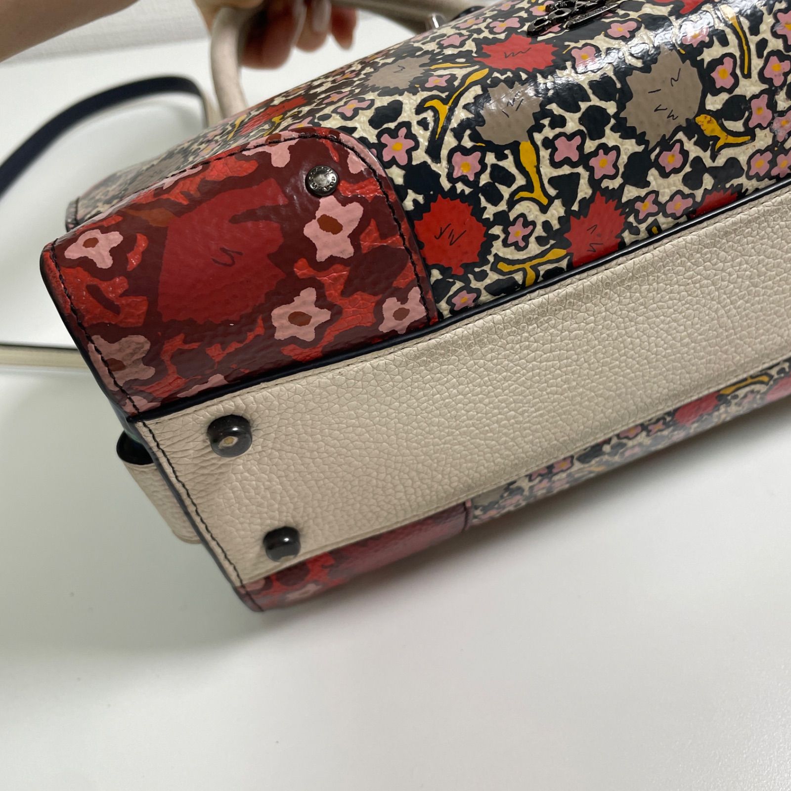 逸品】COACH コーチ 2way ショルダーバッグ マーサー サッチェル