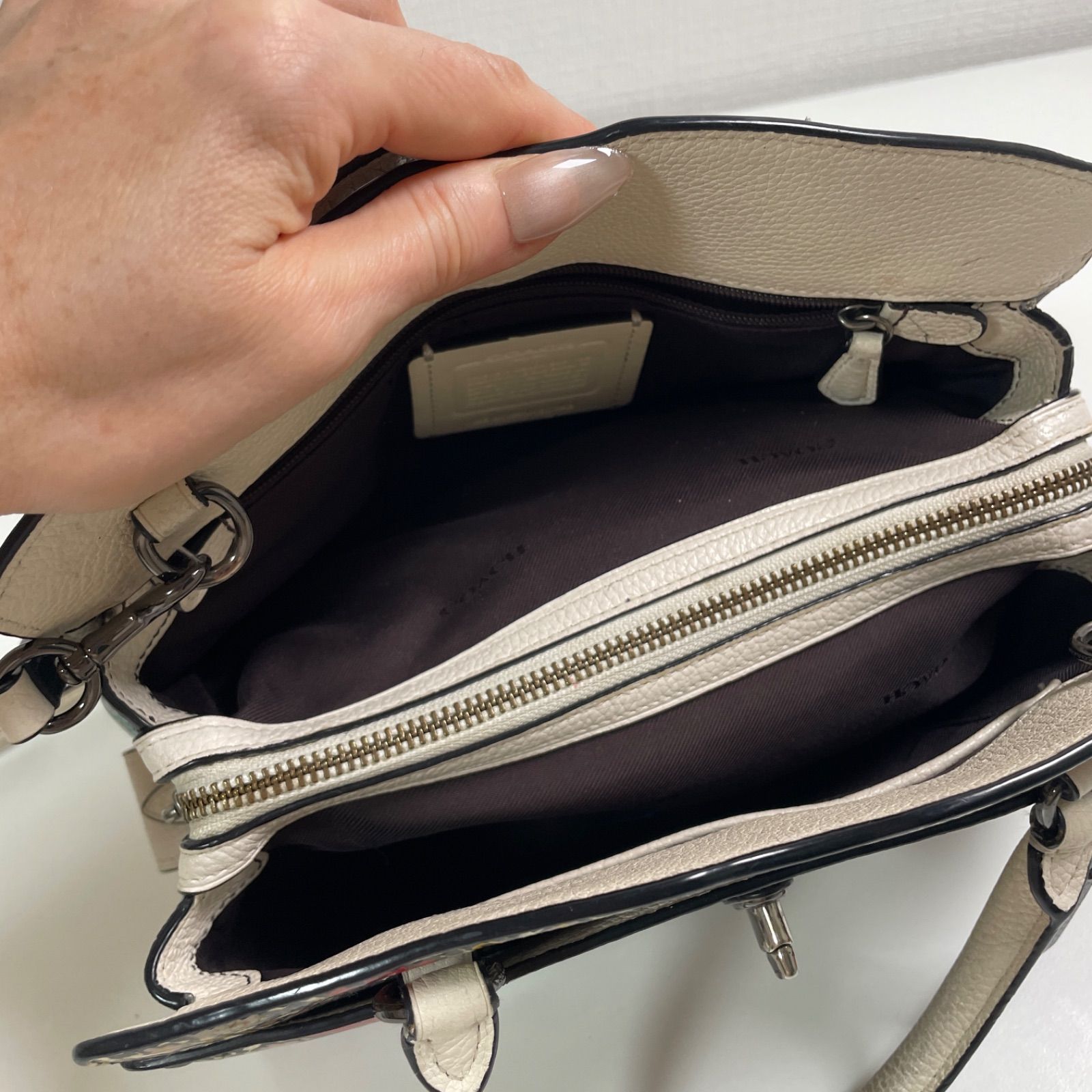 逸品】COACH コーチ 2way ショルダーバッグ マーサー サッチェル