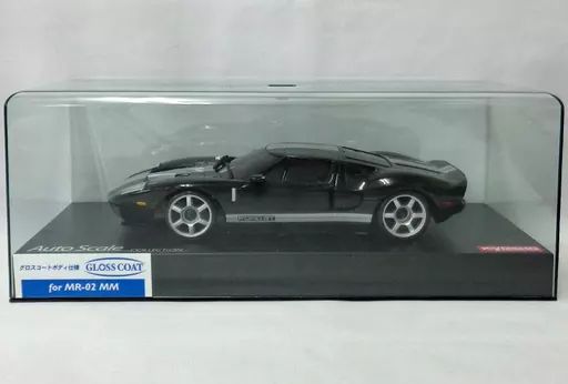 【中古】ラジコン 1/27 フォードGT(ブラック×シルバー) グロスコートボディ仕様 ミニッツレーサー用替えボディ 「オートスケールコレクション」 [MZX209BKS]