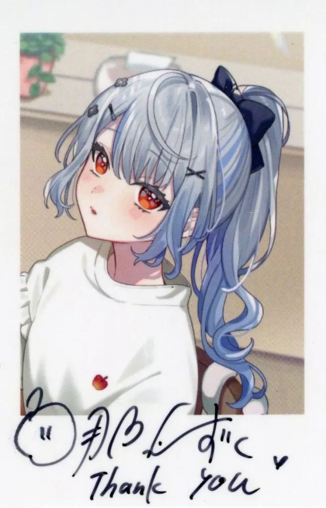【中古】キャラカード 白那しずく 直筆サイン付きフォト風カード 「バーチャルYouTuber ネオポルテ 白那しずく 2周年記念」 グッズセット購入特典