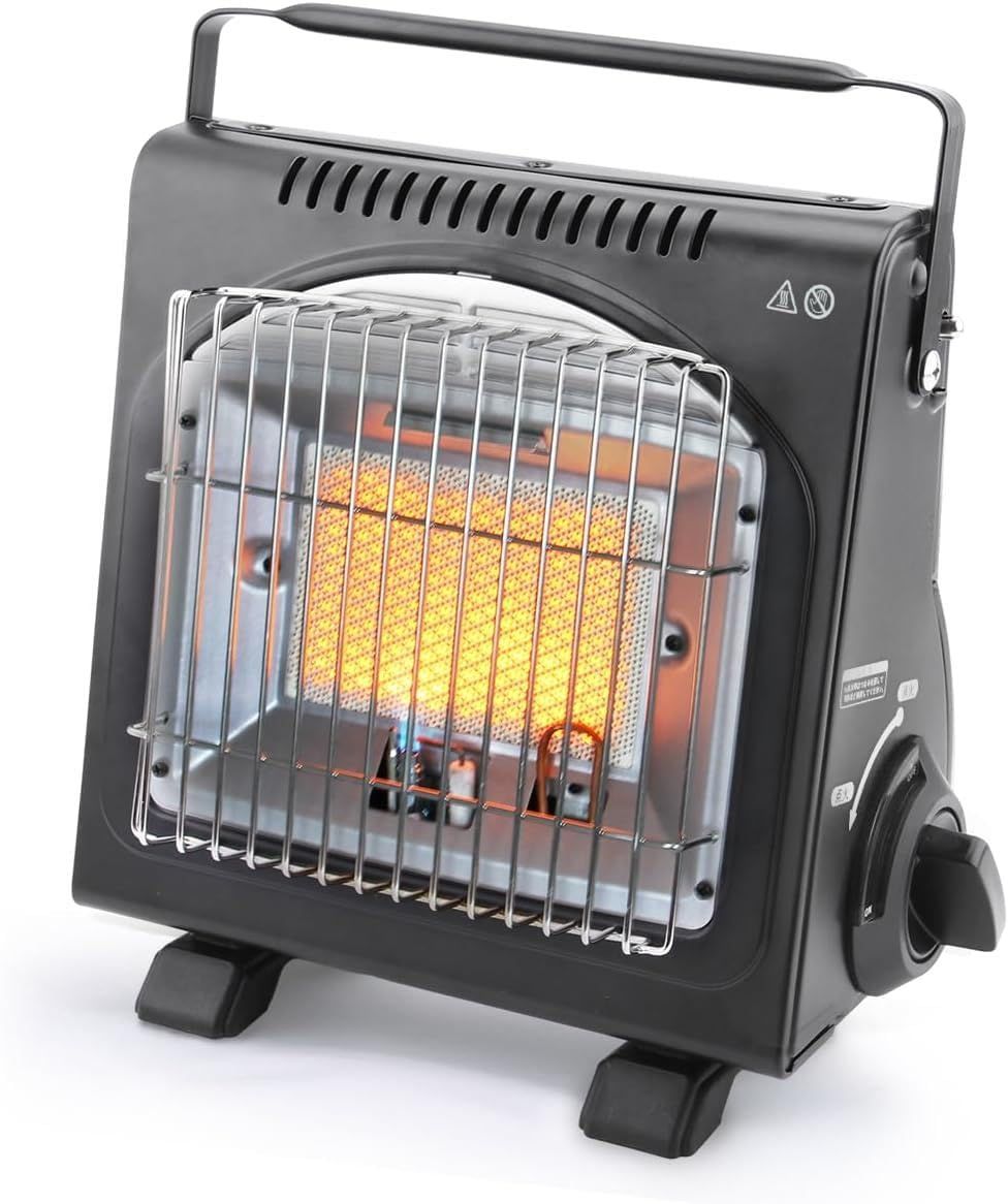 カセットガスストーブ ガスヒーター電源不要！1.6KW【速暖・持ち運び簡単】 暖房 ポータブルヒーター アウトドア 防災グッズ 暖房機 暖炉 防災・釣り・キャンプや旅行などにも 自動消火装置pms 41620577 7,618円
