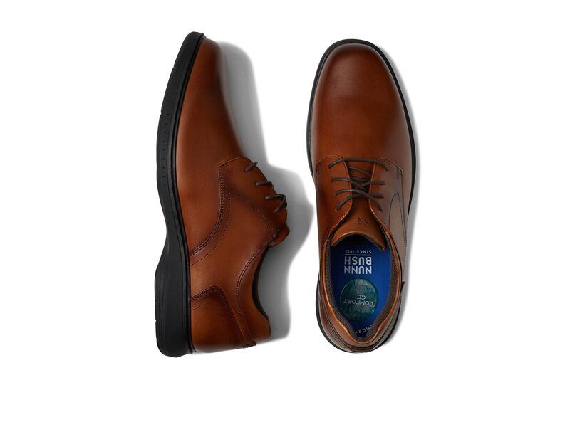 ノンブッシュ メンズ シューズ オックスフォード Nunn Bush Kore Pro Plain Toe Oxford Cognac