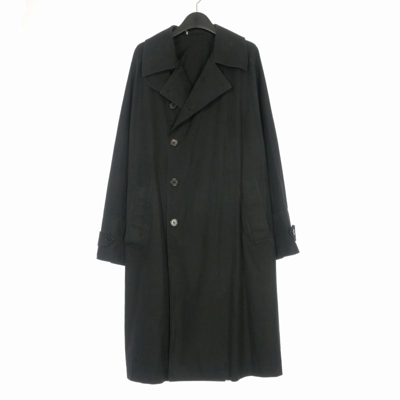 マーカウェア MARKA WARE 24SS SUPER LIGHT TRENCH COAT ULTRA LIGHT ALL WEATHER CLOTH トレンチコート ジャケット 長袖 2 ブラック 黒 A24A-05CO01C