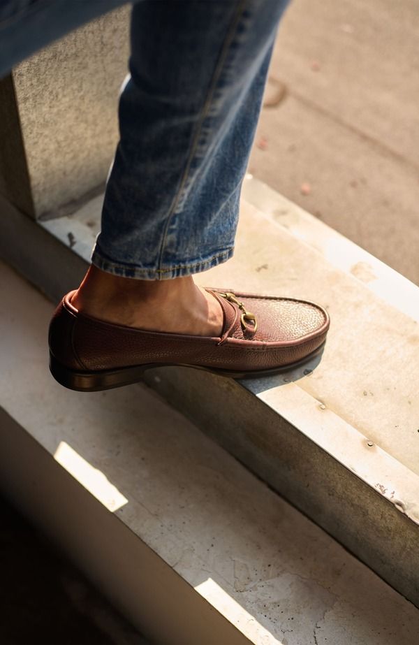 アンソニー ヴィア メンズ シューズ スリッポン・ローファー Anthony Veer Lucca Bit Loafer Dark Brown ブラウン