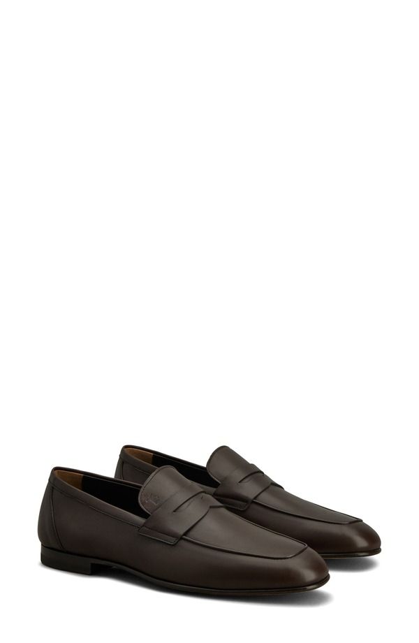 トッズ メンズ シューズ スリッポン・ローファー Tods Deconstructed Penny Loafer Cioccolato