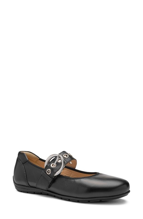 アラ レディース シューズ パンプス ara Begonia Mary Jane Flat Black ブラック