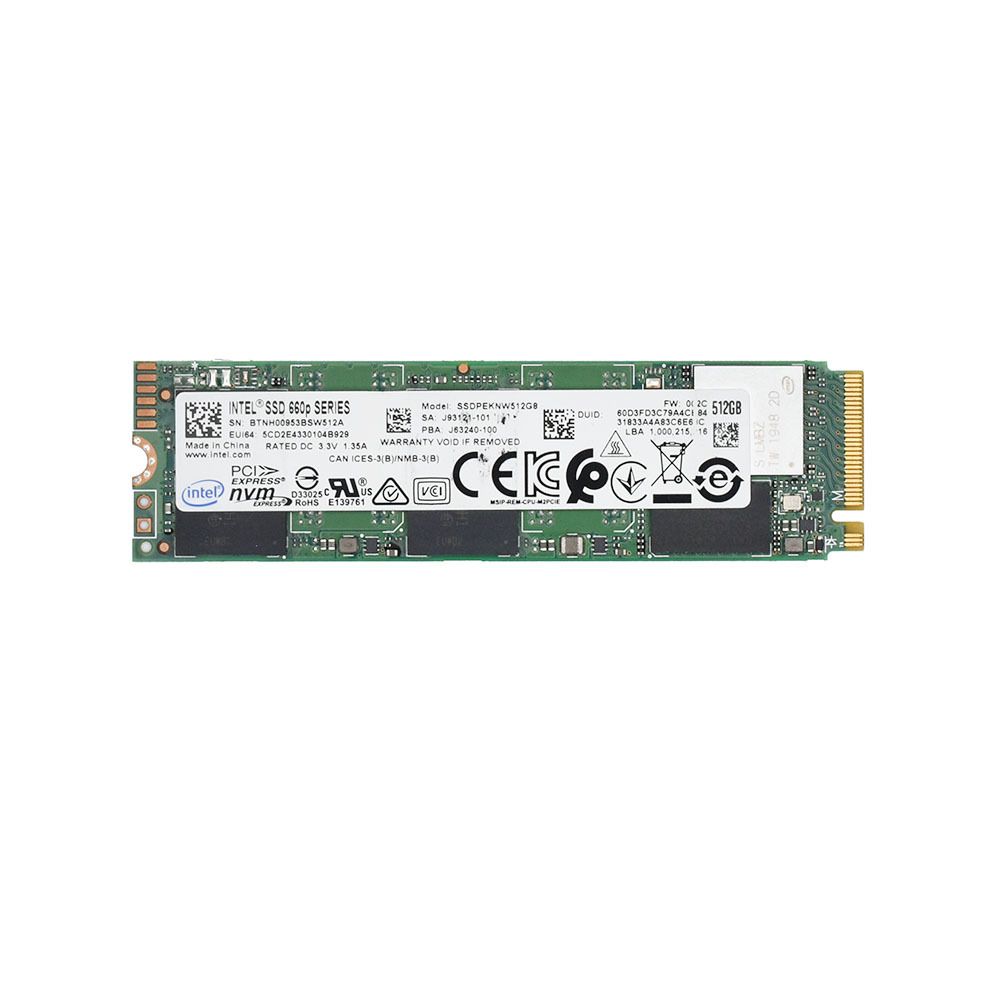 M.2 2280 SSD 512GB Intel SSD 660p Series 中古