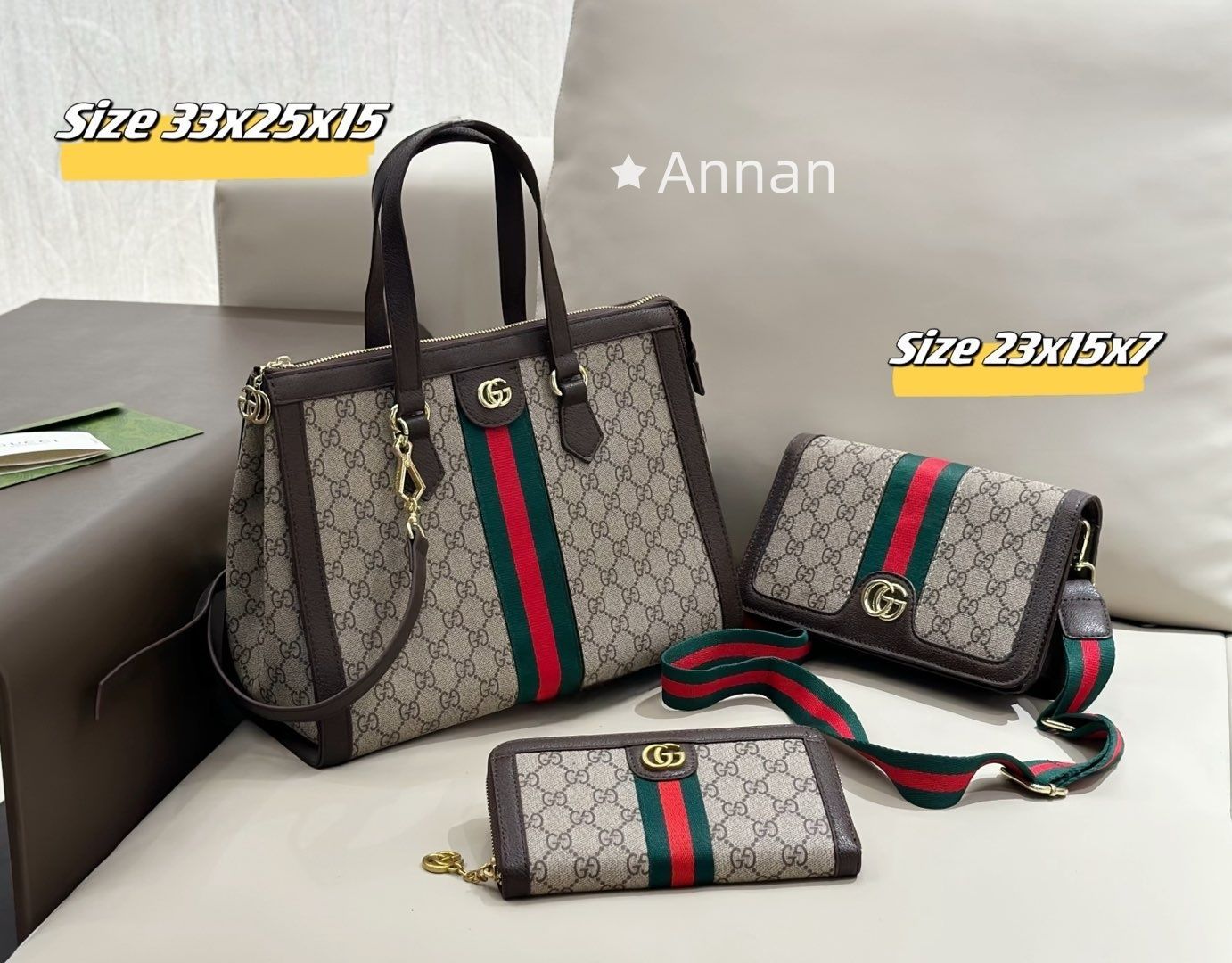 実用性美品 GUCCI グッチ トートバッグショルダーバッグ 財布 3点セット